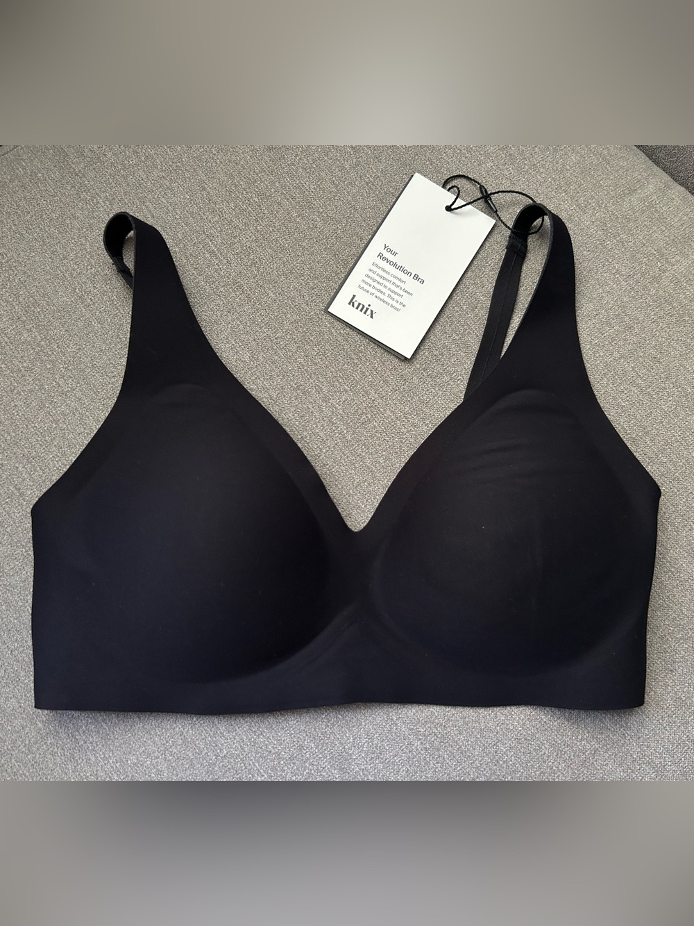 Knix Wireless Black Everyday Comfort Bra size XS+